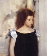 Fernand Khnopff Portrait of Gabrielle Braun oil painting on canvas